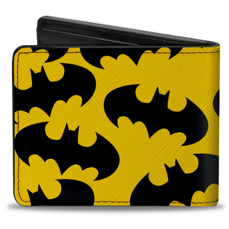 Batman Bat Signal Scattered All Over Print Bi-Fold Wallet