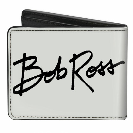 Bob Ross Painting Vegan Leather Wallet