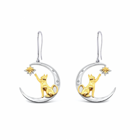 Captain Marvel Goose Catch The Moon Earrings