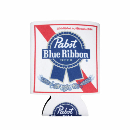 Pabst Blue Ribbon Logo 12oz Insulated Can Cooler