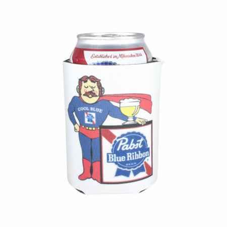 Pabst Blue Ribbon Cool Blue 70's 12oz Insulated Can Cooler