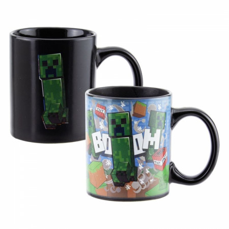 Minecraft Creeper Heat Change 10oz Ceramic Mug