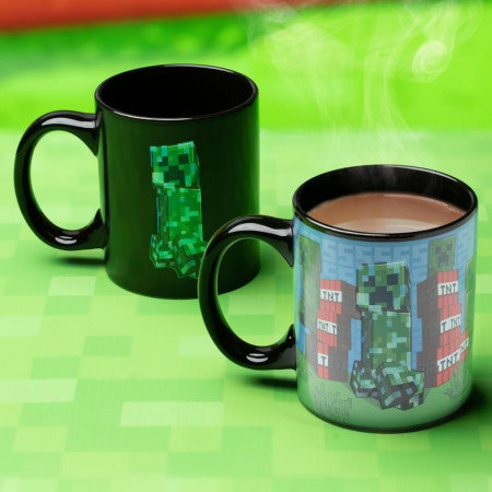 Minecraft Creeper Heat Change 10oz Ceramic Mug