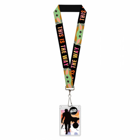 Mandalorian This Is The Way "The Child" Badge Holder Charm Lanyard