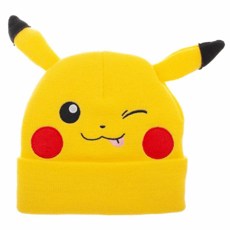 Pikachu Yellow Bigface Beanie