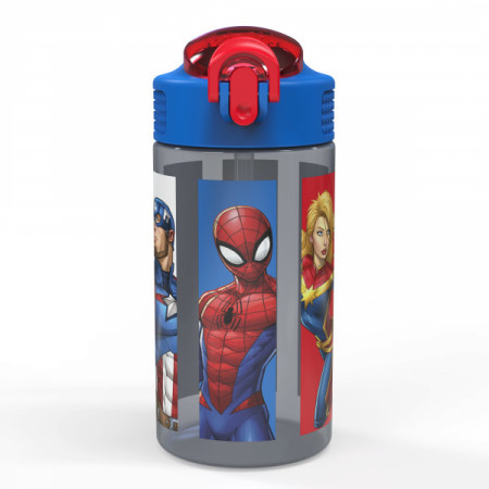 Marvel Comics Avengers Mixed Universe 16 oz. Straw Water Bottle