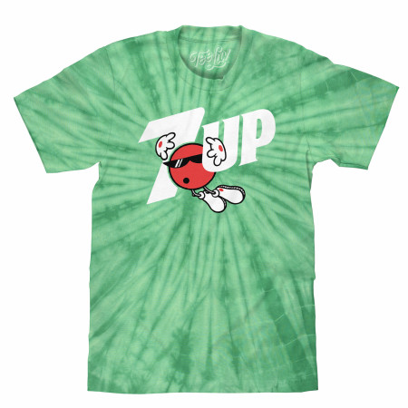 7UP Retro 80's Cool Spot Logo Tie-Dye T-Shirt