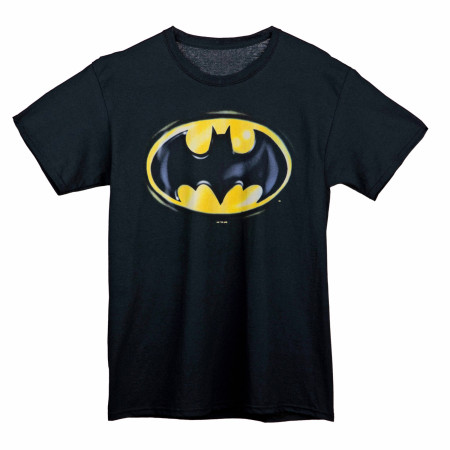 DC Comics Batman 80's Airbrush Stylized Logo T-Shirt