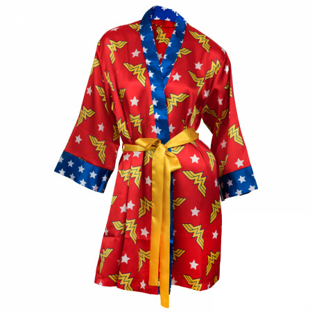 Wonder Woman Women's Silky Printed Robe