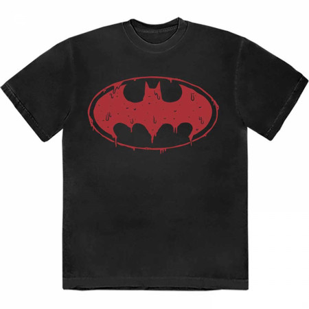 Batman Logo Red Slime T-Shirt