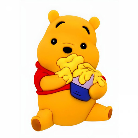 Winnie The Pooh Too Much Honey 3D Foam Magnet
