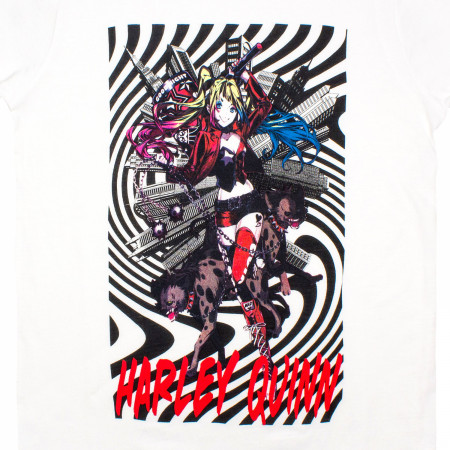 Harley Quinn Spiral with Hyenas T-Shirt