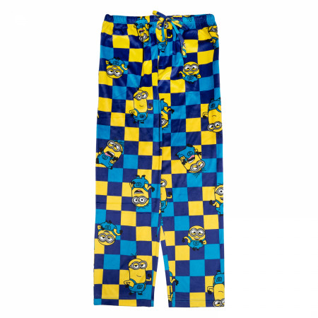 The Minions Checkered All Over Print Sleep Pants