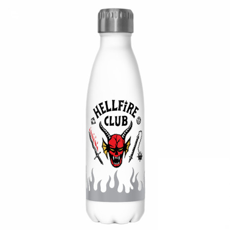Stranger Things Hellfire Club White Colorway 17oz Steel Water Bottle