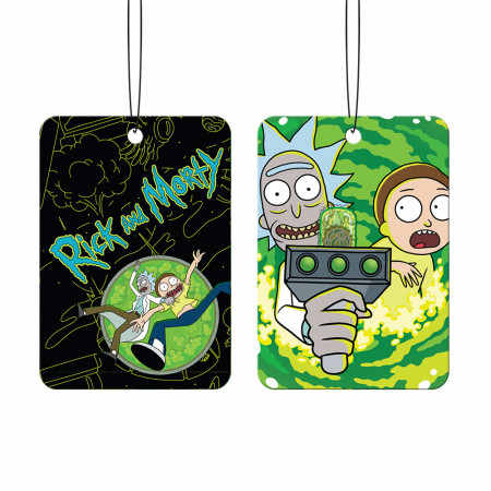 Rick & Morty Characters with Portal Gun Air Freshener 2-Pack