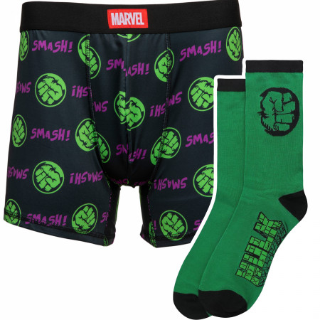 The Incredible Hulk Boxers and Socks Set