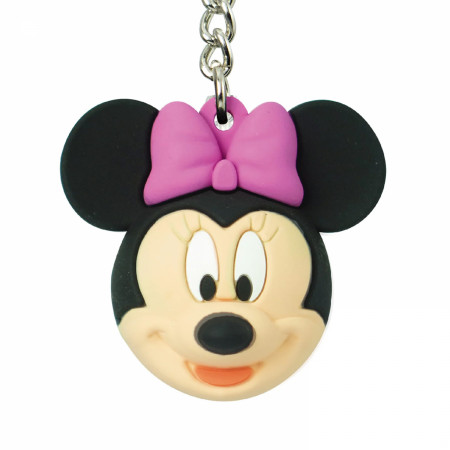 Minnie Mouse Face 3D Foam Ball Keychain