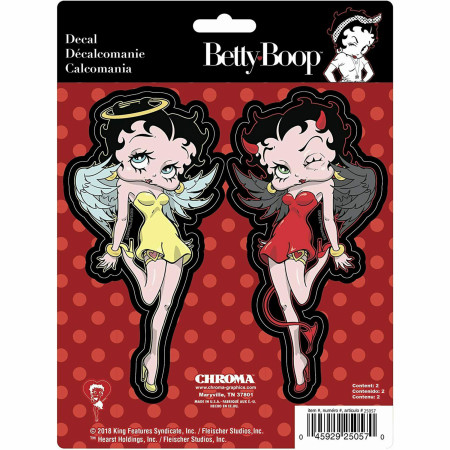 Betty Boop Angel and Devil Car Emblem