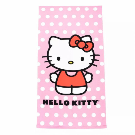 Hello Kitty Pink Polka Dot Beach Towel