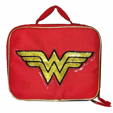 Wonder Woman Golden Logo Lunch Bag