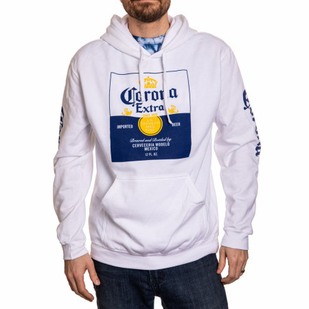 Corona Extra Label Logo Hoodie with Sleeve Prints