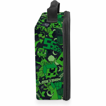 Minecraft Creeper All Over Print Thermos Insulated Antimicrobial Lunch Box