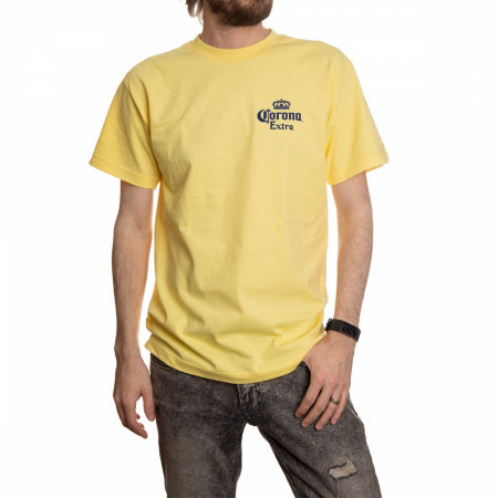 Corona Extra Laid Back Front and Back Print T-Shirt