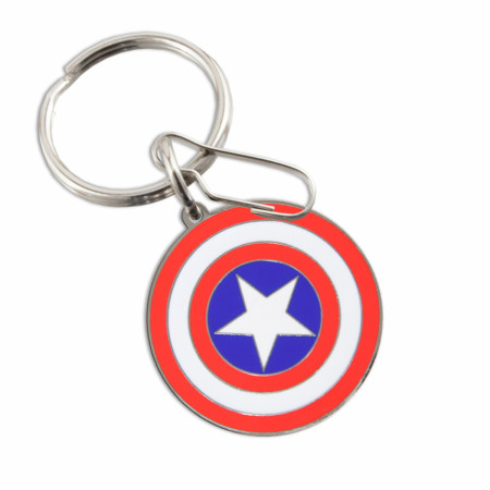 Marvel Comics Captain America's Shield Enamel Keychain
