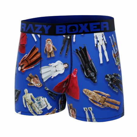 Crazy Boxers Star Wars Original Trilogy Figurines All Over Print Men's Boxer Briefs