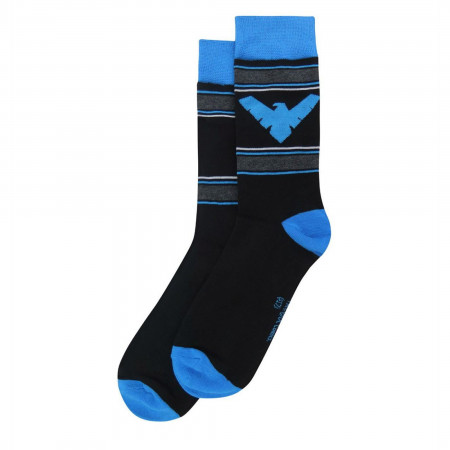 Robin and Nightwing Dick Greyson Crew Socks 2-Pair Pack
