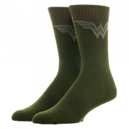 Superman and Wonder Woman Salute to Service Crew Socks 2-Pair Pack