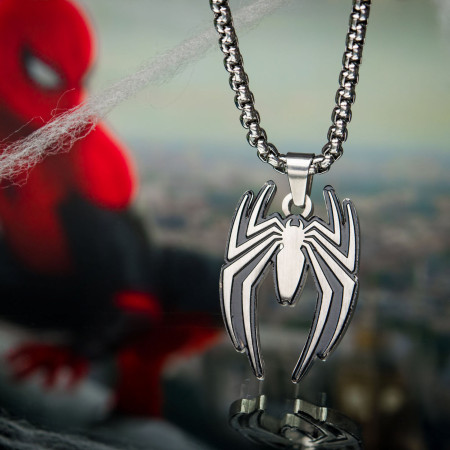 Spider-Man Game Logo Pendant Necklace