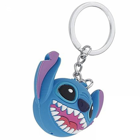 Lilo & Stitch Deluxe Stitch Smiling Face Ball Keyring