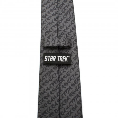 Star Trek Klingon Gray Men's Silk Tie