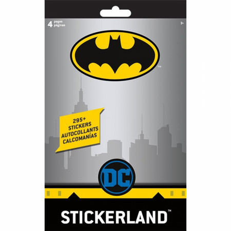 Batman 4-Page Stickerland Pad Multi-Sticker Pack