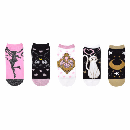 Sailor Moon Lurex 5-Pair Low cut Socks