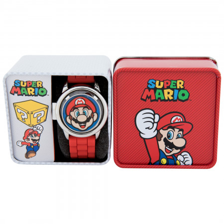 Super Mario Bros. Digital Watch with Interchangeable Face