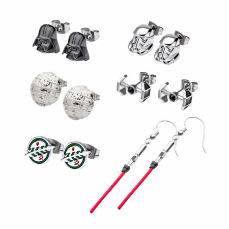 Star Wars Iconic Props 6-Pair Earrings Set