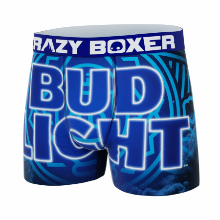 Crazy Boxer Bud Light Large Logo Men's Boxer Briefs
