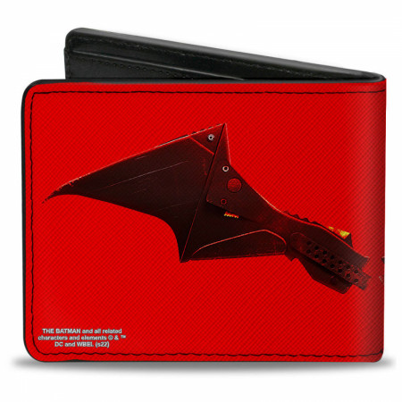 The Batman Movie Bat Wings Weathered Bi-Fold Wallet