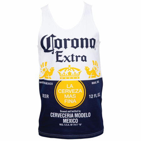 Corona Extra Bottle Label Men's Tank Top