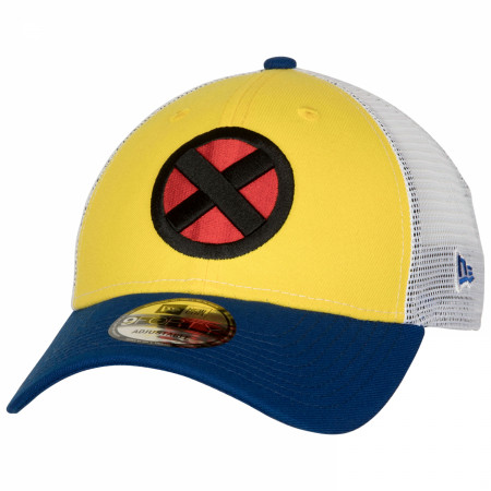 Superman Classic Logo Grey New Era 9Forty Velcro Back Adjustable Hat