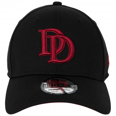 Daredevil Logo Black Colorway New Era 39Thirty Fitted Hat