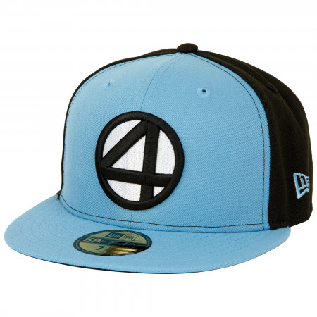 Fantastic 4 Logo Black & Blue Panels New Era 59Fifty Fitted Hat