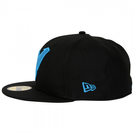 Nightwing Symbol Black Colorway New Era 59Fifty Fitted Hat