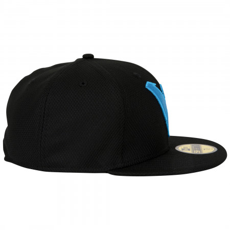 Nightwing Symbol Black Colorway New Era 59Fifty Fitted Hat