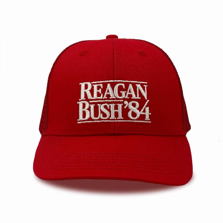 Reagan Bush '84 Red Trucker Hat