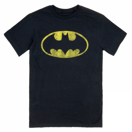 Batman Distressed Symbol Black T-Shirt