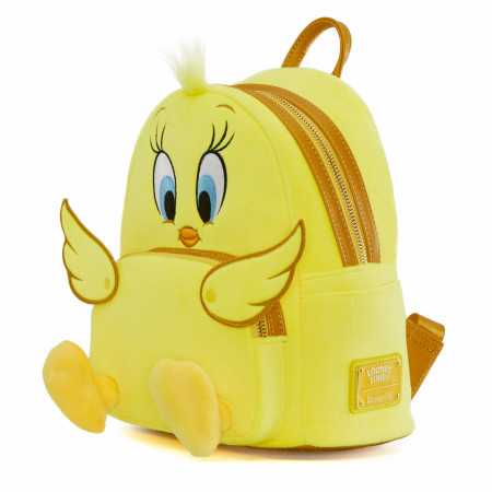 Looney Tunes Tweety Bird Plush Mini Backpack by Loungefly