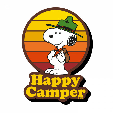 Peanuts Happy Camper Snoopy Chunky Magnet
